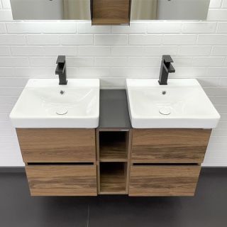 Вставка к тумбе Comforty Дартфорд-20 дуб тёмно-коричневый