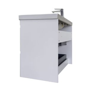 Тумба-умывальник Comforty подвесная Валдай-80П2 белая матовая с раковиной Comforty 4480