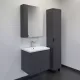 Тумба-умывальник Comforty Лима-60П антрацит с раковиной Como 60
