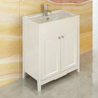 Comforty Тумба-умывальник "Тбилиси-70" белый глянец с раковиной Comforty XD-F70