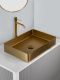 Раковина AltroBagno Astro 001017 OrSp из нержавеющей стали золото матовое
