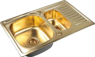 Мойка кухонная Zorg Inox PVD SZR-78-2-50 BRONZE