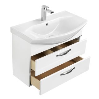 Тумба под раковину Акватон Ария 80см белый 1A140801AA010