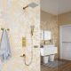 Душевая система Timo Tetra-thermo SX-0199/17SM с термостатом золото матовое