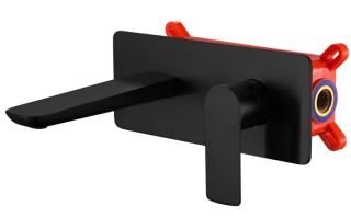 Встраиваемый смеситель для раковины Berges Ventas S 076006 чёрный матовый