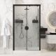 Душевой уголок Cerutti SPA MARBELLA120B-L 120x80см чёрный