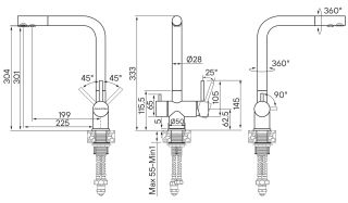 Смеситель для кухни Paulmark Skalen Sk213020-BG брашированное золото