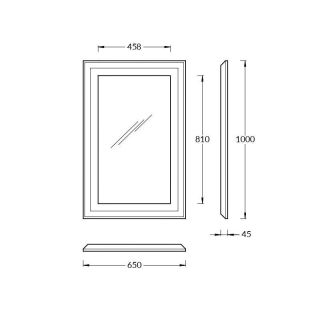 Зеркало KERAMA MARAZZI PLAZA CLASSIC PL.C.mi.65\CAP  65 см