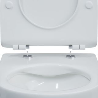 Подвесной унитаз Berges Puma Rimless белый 082131 сиденье дюропласт Toma Slim SO микролифт быстросъёмное