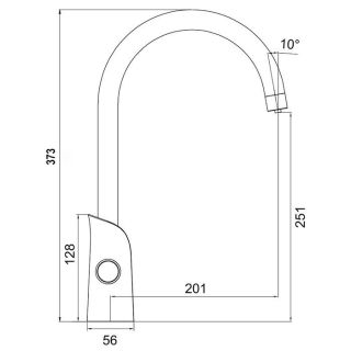 Смеситель для кухни Gappo G4303-8 с подключением к фильтру с питьевой водой белый/хром