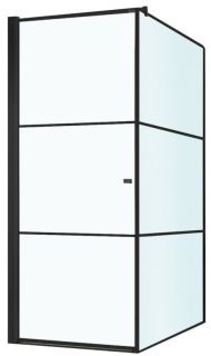 Душевой уголок Berges Dark L 90x90см чёрный матовый 061020L