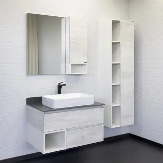 Тумба с раковиной Comforty Прага 00-00014425 90.5 см Дуб белый