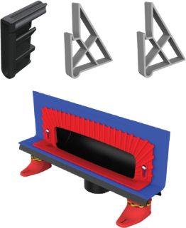 Душевой лоток Berges Wasserhaus Wall 600 090056 с решеткой Матовый хром