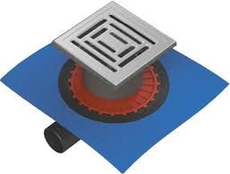 Душевой трап Berges Wasserhaus Zentrum Uno 090371 10х10 Матовый хром