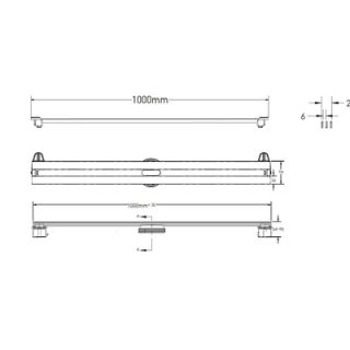 Душевой лоток Berges Wasserhaus Super Slim 091155 100 Хром глянец