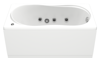 Акриловая ванна BAS Тесса 140x70 с каркасом