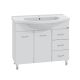 Напольная тумба под раковину Санта Эльбрус 201107 100 см белый