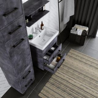 Тумба под раковину Бриклаер Чили 4627125415203 55 см цемент