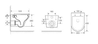 Унитаз WW SK  Арт. ODENBACH 004 GL-WT 10000003704