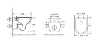 Унитаз WW SK  Арт. KEHLBACH 004 GL-WT