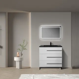 Напольная тумба с раковиной Parly Spa Bella-T75 белый глянцевый