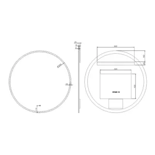 Зеркало с подсветкой Armadi Art 545-100 100 см сенсорный выключатель антизапотевание