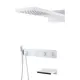 Душевой комплект Boheme Zodiac 133-2-MW с термостатом белый матовый