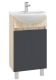 Напольная тумба под раковину Onika Милтон 104512 45см серый/дуб сонома