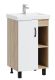 Напольная тумба под раковину Onika Тимбер 105034 50см белый матовый/дуб сонома