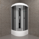 Душевая кабина Triton Грэй Щ0000067301 90x90 см профиль белый стекло тонированное