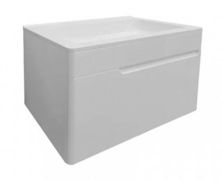 Подвесная тумба под раковину Kare Luxe ФР-00007069 70см один ящик белый