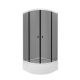Душевой уголок Triton Грэй Щ0000066465 90x90 см профиль белый стекло тонированное
