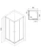 Душевой уголок Parly ZQ81B 80x80 см