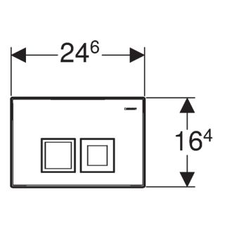 Кнопка смыва Geberit Delta 50 115.135.21.1 хром глянцевый