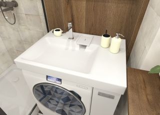 Напольная тумба с раковиной Эстет Riga Luxe ФР-00009661 П 80см один выдвижной ящик белый