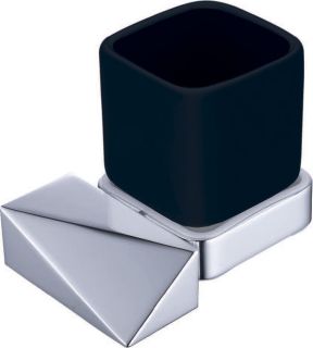 Стакан Boheme New Venturo чёрный/хром 10314-CR-B