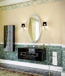 Подвесная тумба под раковину Clarberg Due Amanti DUE0110BLK 100см чёрный