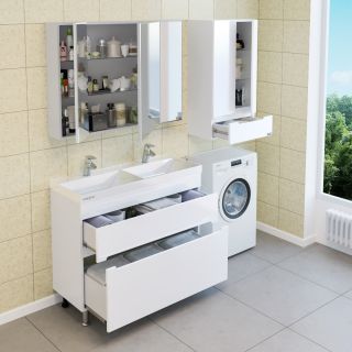 Шкаф СанТа Лондон 424003 48см белый