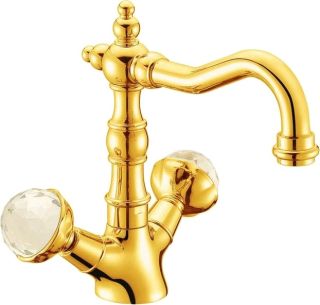 Смеситель для раковины Boheme Imperiale Presente золото 332