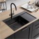 Кухонная мойка Lemark Kezadra 780L 9932152 чёрный матовый