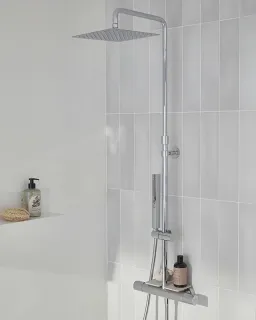 Душевая стойка Jacob Delafon Metro E26596-CP с термостатом хром