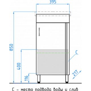 Тумба под раковину Style Line Эко Стандарт 1 ЛС-00000307