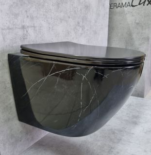 Унитаз CeramaLux 2212BM подвесной с сиденьем Микролифт