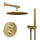 Душевой комплект Paini Cox 78PJSET26911THSH с термостатом матовое золото