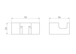 Двойной крючок для ванной Wonzon & Woghand WW-9525 хром