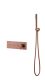 Встраиваемый смеситель для душа Boheme Fusion 130-SYS-CB с ручным душем брашированная медь