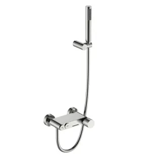 Смеситель для ванны и душа Boheme Stick Diamond 123-NB брашированный никель