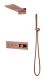 Душевой комплект Boheme Fusion 131-CB с термостатом брашированная медь