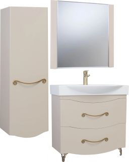 Зеркало-шкаф Bellezza Абрис 85см капучино 4619714000457