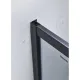 Душевой уголок Timo Imwei YL-9002B 90x90 см с поддоном профиль чёрный стекло прозрачное